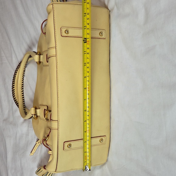 DOONEY & BOURKE NEW Large BONE Florentine Domed Buckle Satchel Handbag PURSE NWT - Picture 14 of 14